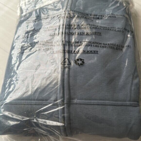 NWT Swet Tailor Men's Blue Stretch Fleece Zip Hoodie Size Medium - Picture 6 of 6